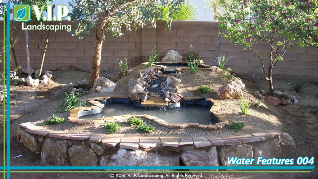landscaping with water feature