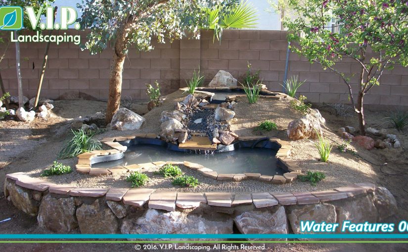 landscaping with water feature